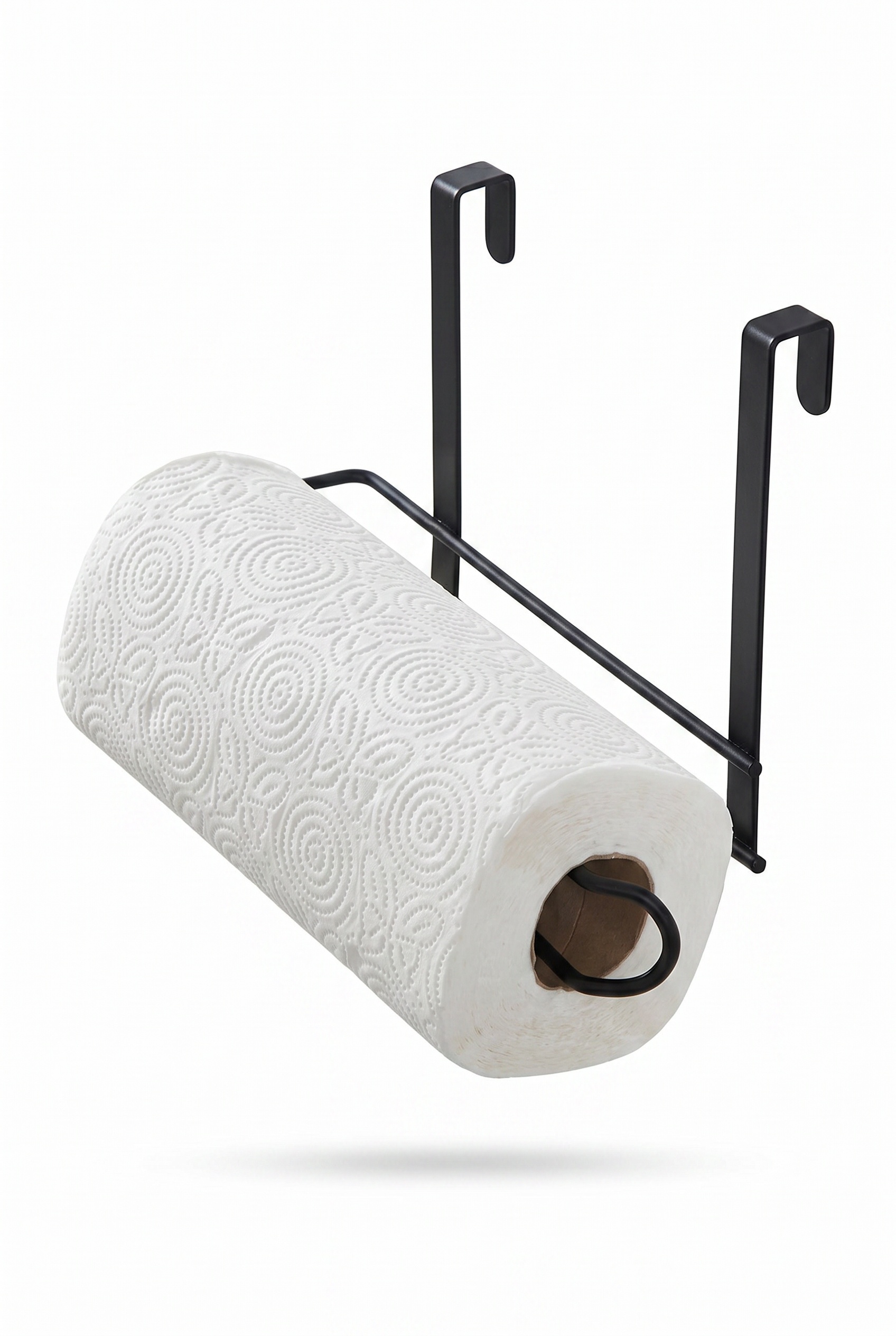 Filora Home Cabinet Door Paper Towel Holder — on white background – studio shot