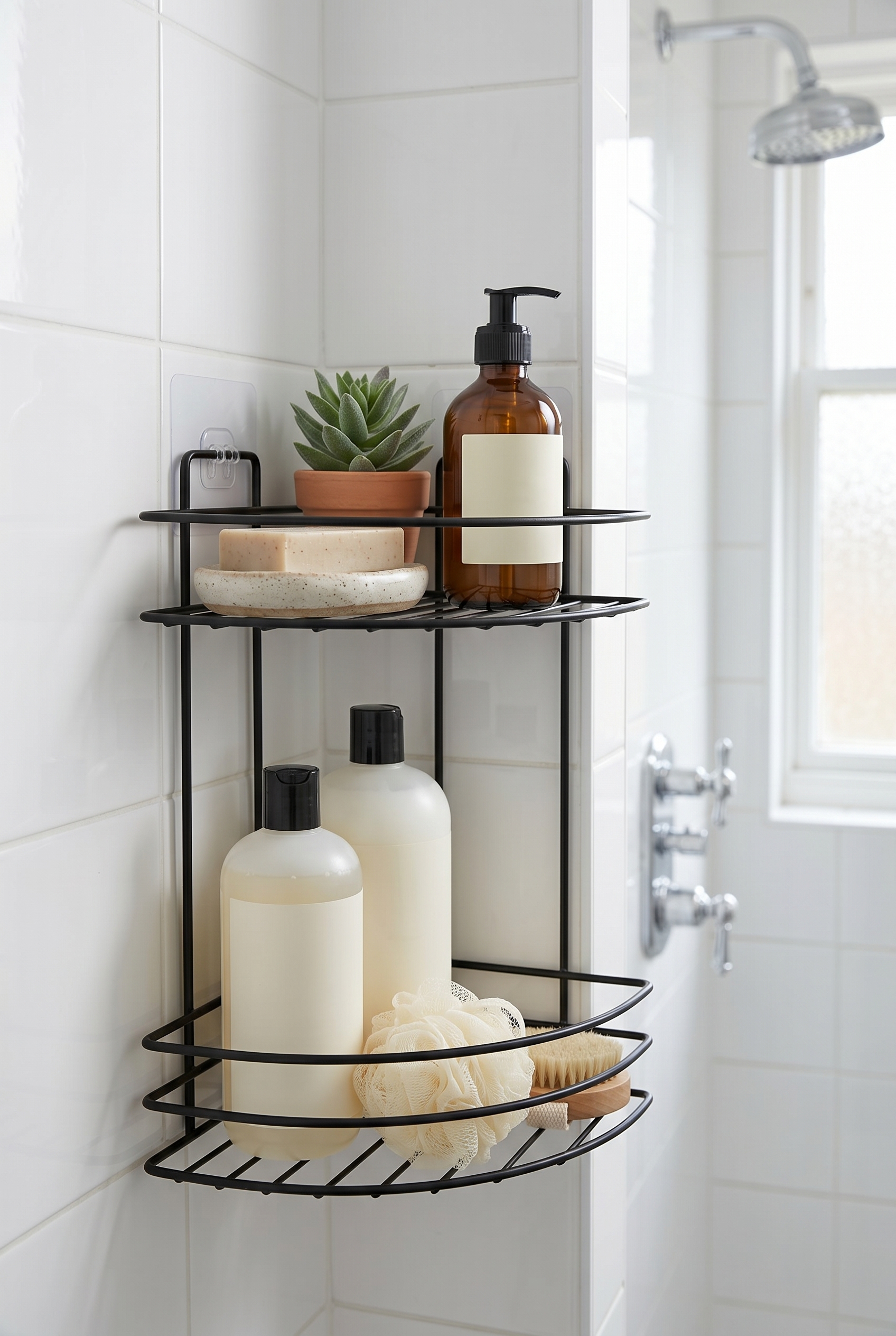 Filora Home Corner 2-Tier Organizer — in a classic English bathroom