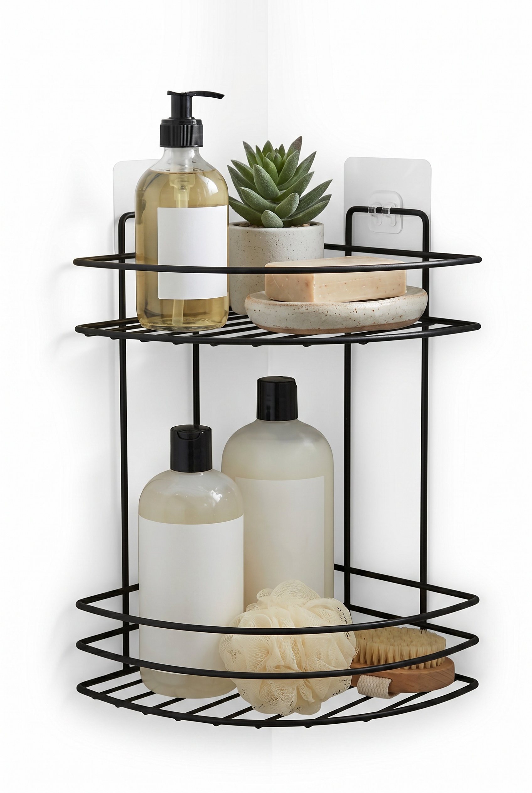 Filora Home Corner 2-Tier Organizer — on white background – studio shot
