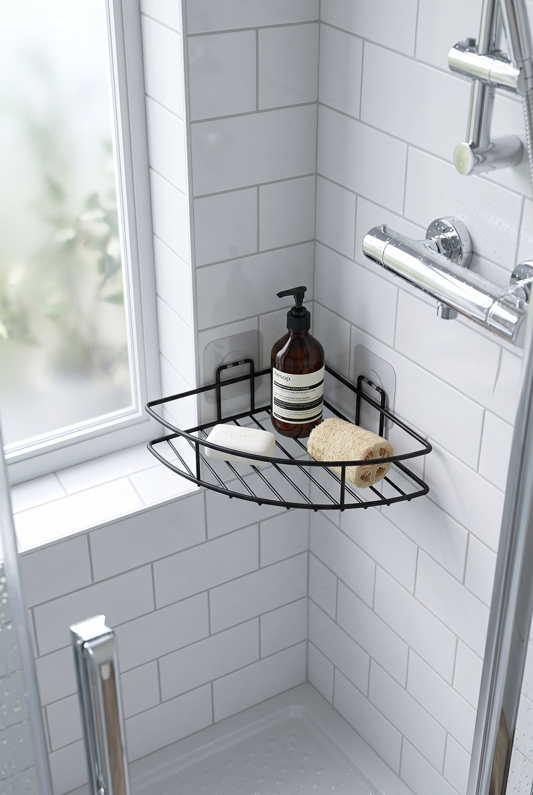 Filora Home Corner Organizer — in a classic English bathroom