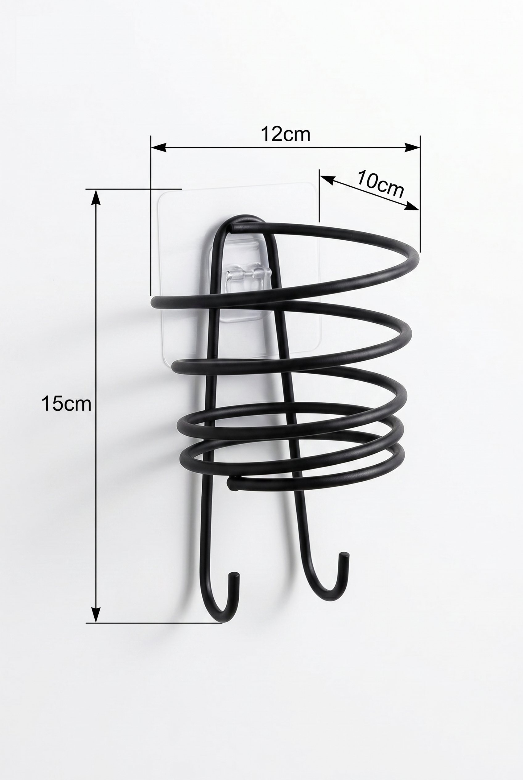 Filora Home Hair Dryer Holder — product dimensions and measurements