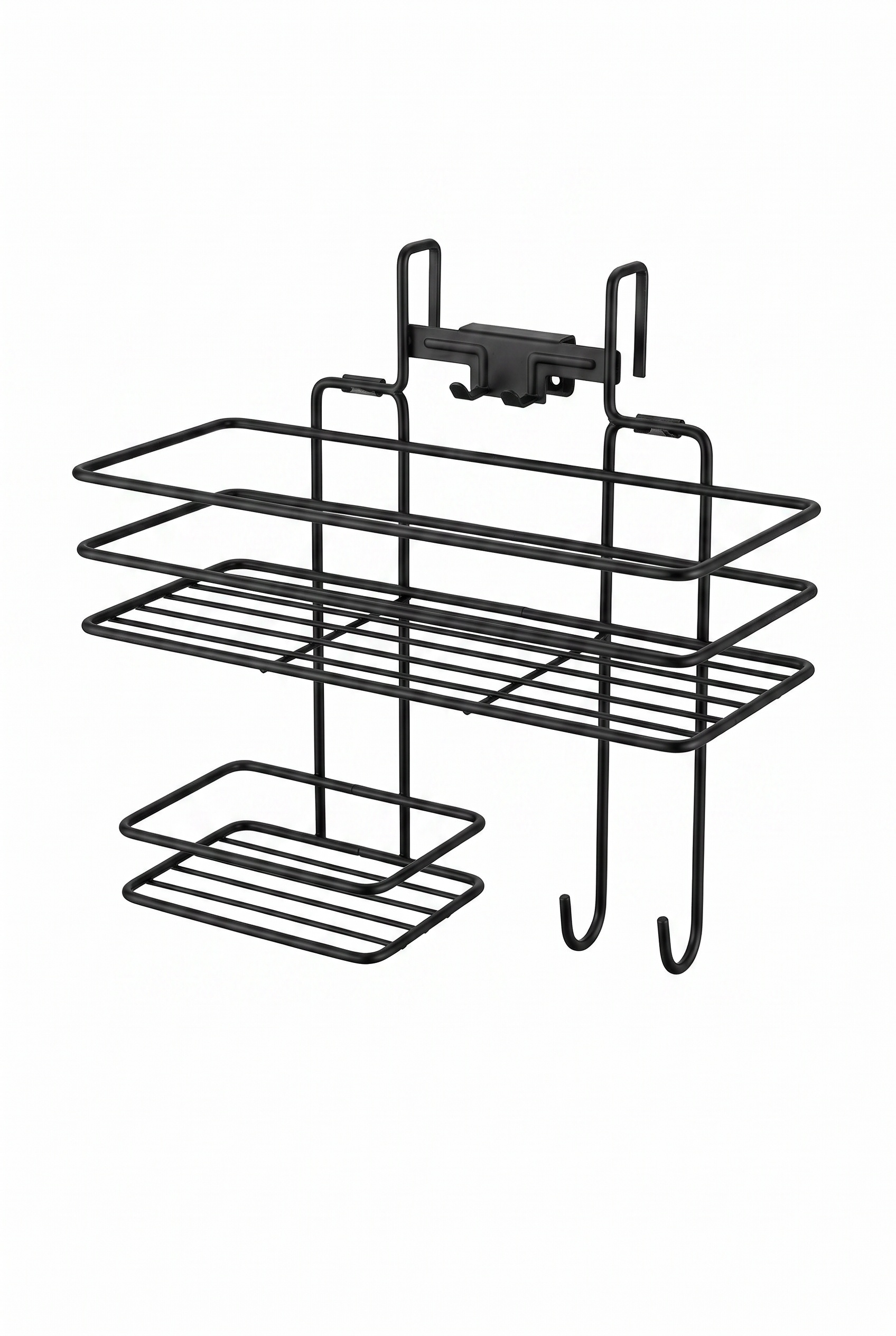 Filora Home Hanging Soap Dish Organizer — on white background – studio shot