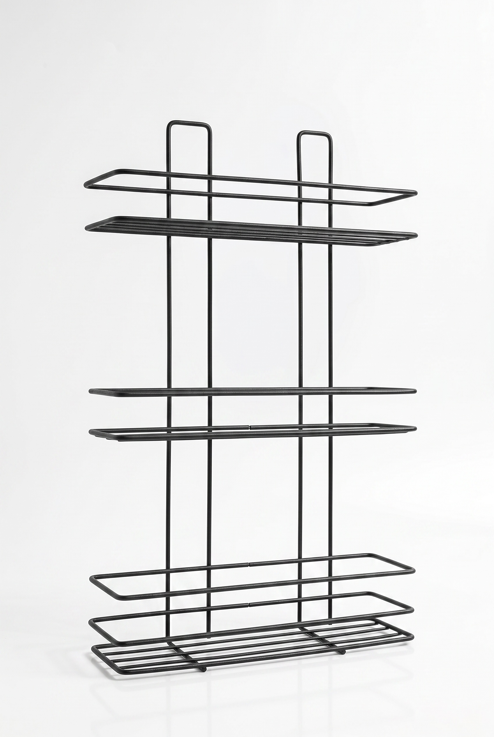 Filora Home Rectangle 3-Tier Shampoo Shelf — on white background – studio shot