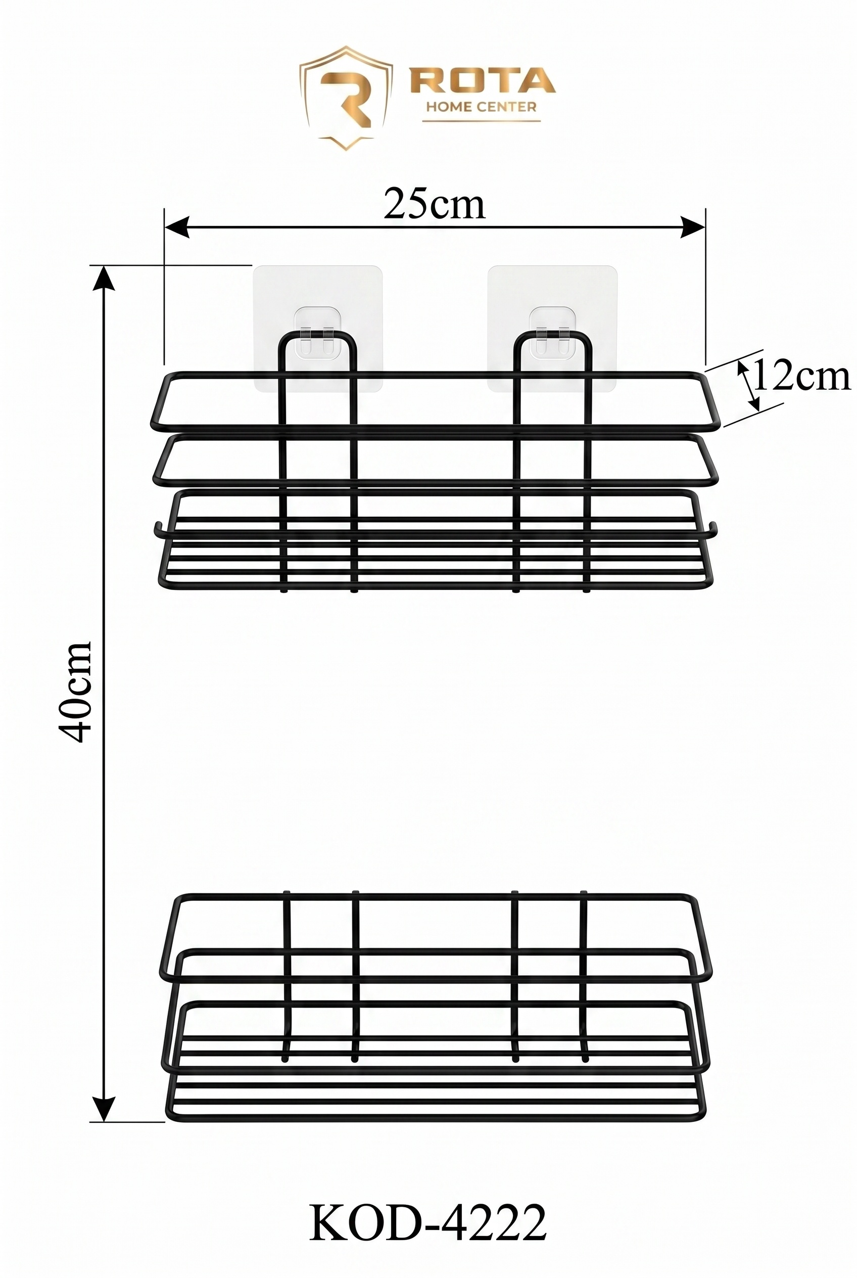 Filora Home Rectangle Hanging Organizer — product dimensions and measurements