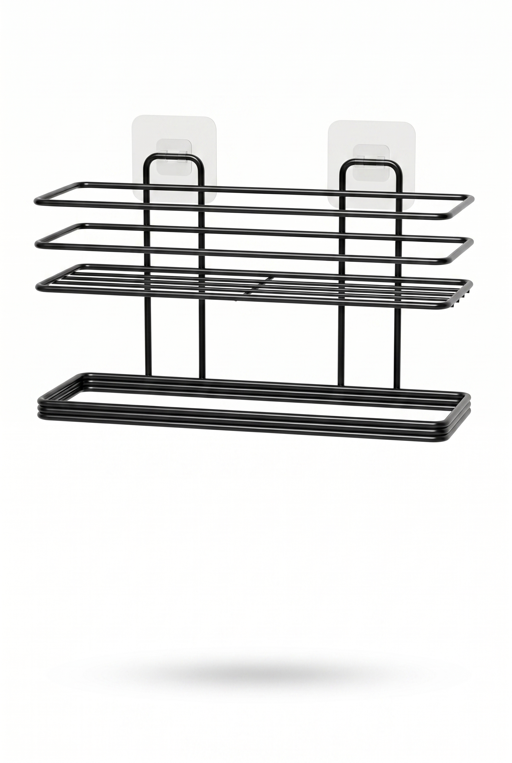 Filora Home Shelf Rectangle Hand Towel Holder — on white background – studio shot